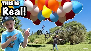Riding a Floating Balloon Bike! *THIS IS REAL!*