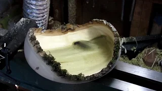 #102 Woodturning Green Poplar Bowl Part 2