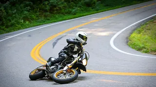 Supermoto Slides on Tail of the Dragon DRZ400SM