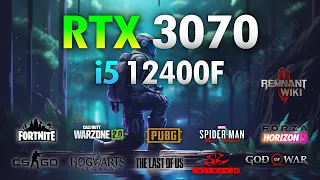 RTX 3070 + i5 12400F : Test in 8 Games