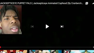 Beessokoo1 react to Jacksepticeye Animated Cuphead (By Cranbersher & Foolishkia)