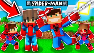 MOJA RODZINA JEST SPIDER-MAN W MINECRAFT?! GPLAY & LUMI