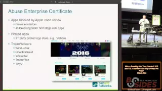 BSidesSF 103 Whos Breaking into Your Garden iOS and OS X Malware You May or May Not Know Claud Xiao