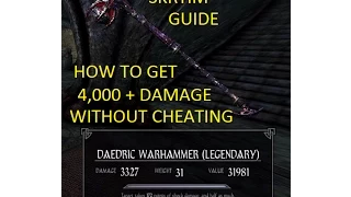 How To Make 4,000+ Damage Weapons in Skrim WITHOUT CHEATING