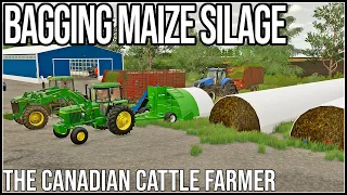 BAGGING MAIZE SILAGE - The Canadian Cattle Farmer - Episode 29