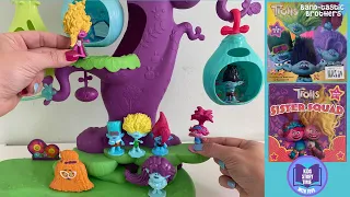 TROLLS BAND TOGETHER TOYS POPPY MEETS VIVA & BRANCH FINDS BROTHERS PRETEND PLAY TREE HOUSE 2in1 Book