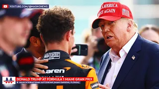 🇺🇸 Donald Trump received with much love at Formula 1 Miami Grand Prix in Florida (April 5, 2024)