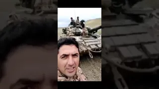 AZERBAYCAN TÜRK ORDUSU TARAFINDAN ELE GEÇİRİLEN ERMENİSTANA AİT T-90 TANKI