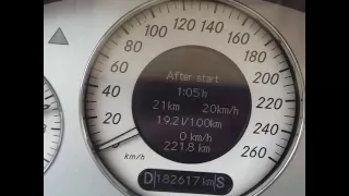 W211 E320 0-100 speed test