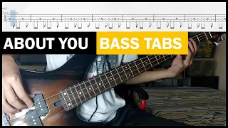 The 1975 - About You (BASS COVER) (TABS IN VIDEO)