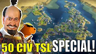 Civ 6 | ALL 50 CIVS, Tokugawa, True Start Earth – 40k Special! – (#1 Deity Japan Civilization VI)