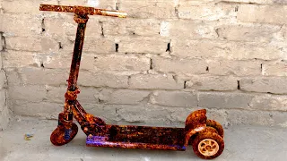 How I Restored My Kid Rusty Scooty Found In Scrap, Complete Refurbishment