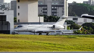 Teste de abortagem de decolagem do Global 6000 (PT-RBZ) no Aeroporto da Pampulha (PLU) - 19-05-22