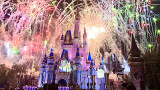 2023 Fantasy in the Sky 4K UP CLOSE FULL SHOW New Year's Fireworks Magic Kingdom WDW