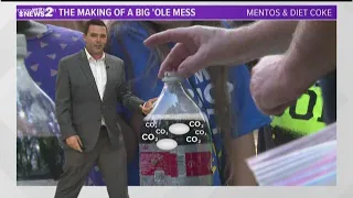 Cool Science Experiment As Tim Buckley Explains How Mentos And Diet Coke Mix