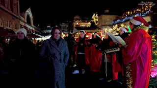 🎄❄Covent Garden Christmas Lights & Christmas Market 2021| London Night Walk [4K]