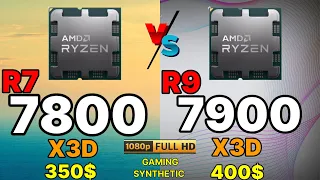 7800x3d vs 7900x3d VS R7 5800X3D VS R9 7950X3D +  VS R9 7950X RTX 4090 OC R9 7900X3D GAMİNG TEST