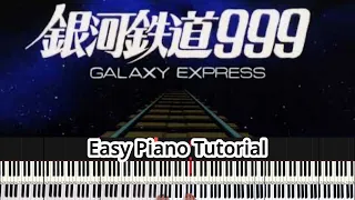 Galaxy Express 999 Opening Theme Easy Piano Tutorial