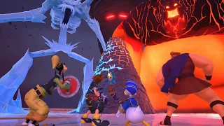 Kingdom Hearts 3 - Olympus World Final Boss Titans & Hercules Ending