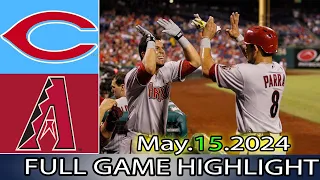 Diamondbacks vs.  Reds (05/15/24) FULL GAME HIGHLIGHTS | MLB Season 2024