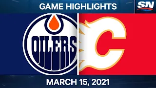 NHL Game Highlights | Oilers vs. Flames – Mar. 15, 2021