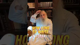 How long does it take for a Jewish scribe to write a Torah scroll?