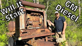 Diesel Engine Rotting in the Woods, WILL IT START?