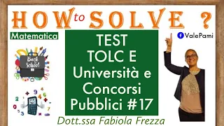 TOLC E Test di ingresso universitari matematici per la facoltà di economia Concorsi Pubblici