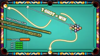 Doing NEW GOLDEN BREAK with HIGH VOLTAGE CUE Level MAX - Gaming With K - 8 Ball Pool