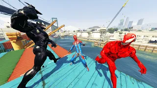 GTA V - Ragdolls And Fails Compilation V.25 ( Venom And Carnage Vs Spiderman / Epic Ragdolls )