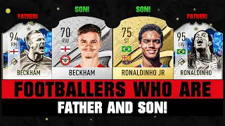 Footballs FATHERS and SONS! 👨‍👩‍👦🔥 ft. Beckham, Ronaldinho & Haaland!