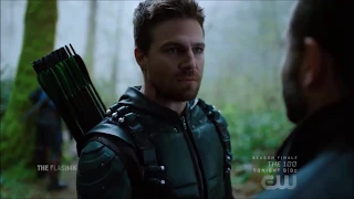 Arrow 5x23 Deathstroke Saves Oliver