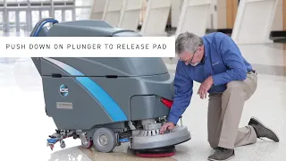 How to Change Pads on the i20NBTL+, i28BTL+ and  i32BTL+  Walk-Behind Floor Scrubbers