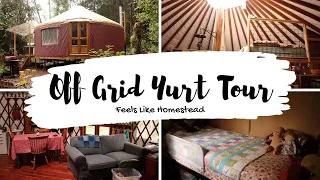 Family Of Four Lives in an Off Grid Yurt -- Full Tour!