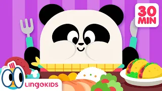 PLEASE AND THANK YOU 🙏🌮🎶 + More Food Songs for Kids | Lingokids