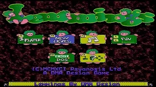 Lemmings - Fun Level 1: "Just Dig" (1991) [MS-DOS]