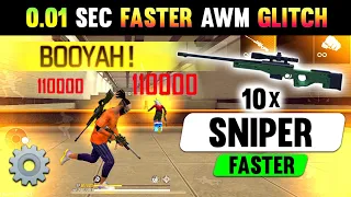 Awm 🔥 Sniper Trick & Settings 10x Faster 😱 || Awm Tips & Tricks Free Fire || How To Use Awm Gun