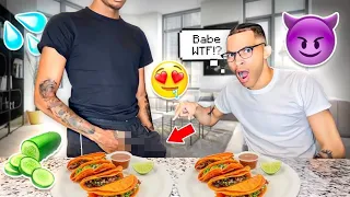 C🥒CUMBE🥒 PRANK ON MY BOYFRIEND *he loves it* MUKBANG GLO.TWINZ