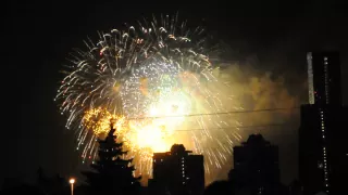 Салют в честь Дня Победы. 2015г. Victory Day 2015 Moscow. Poklonnaya Hill. Fireworks Big final.