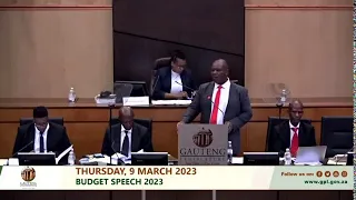 Watch: 2023 Gauteng Provincial Budget