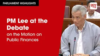 PM Lee at the Debate on the Motion on Public Finances