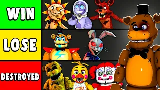 Which FNAF Characters Can Freddy BEAT in a 1v1 FIGHT?! - Tier List