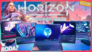 Testando TODOS OS NOTEBOOKS (que temos) no Horizon Forbidden West! GTX1650 até RTX 4090! #Bench193