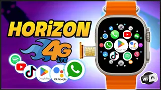 Smartwatch HORIZON 4G com ANDROID, GPS, WIFI e CAMERA - ESTOQUE NO BRASIL
