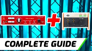 2 Ways To Connect Microphone Preamp to Audio Interface