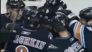 Alex Semin's first NHL hat-trick vs Hurricanes (7 oct 2006)