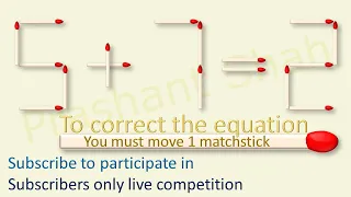 Matchstick Puzzle 5+7=2