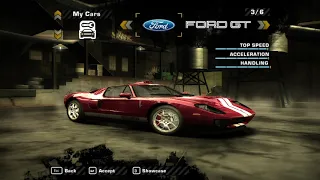 NFS Most wanted [ 2005 ] Quick race with maxed out Carrera GT and Ford GT