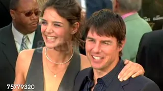 Tom Cruise and Katie Holmes red carpet Batman Begins Premiere