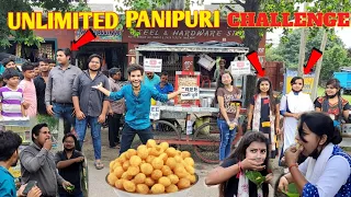 UNLIMITED PANI PURI CHALLENGE 🤤 | Extreme Public Reaction| | Golgappa Challenge